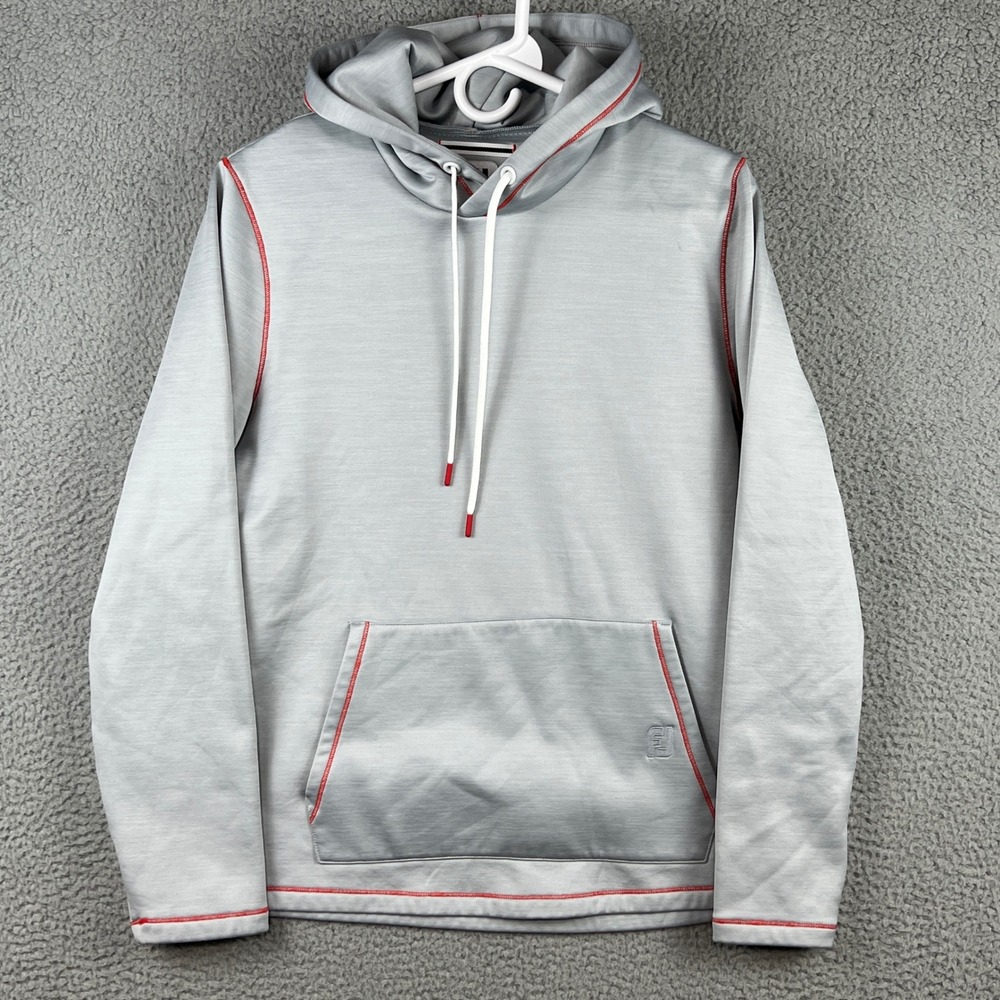 FootJoy Womens Golf Performance Hoodie Gray Red Stitch Pullover Large 27560